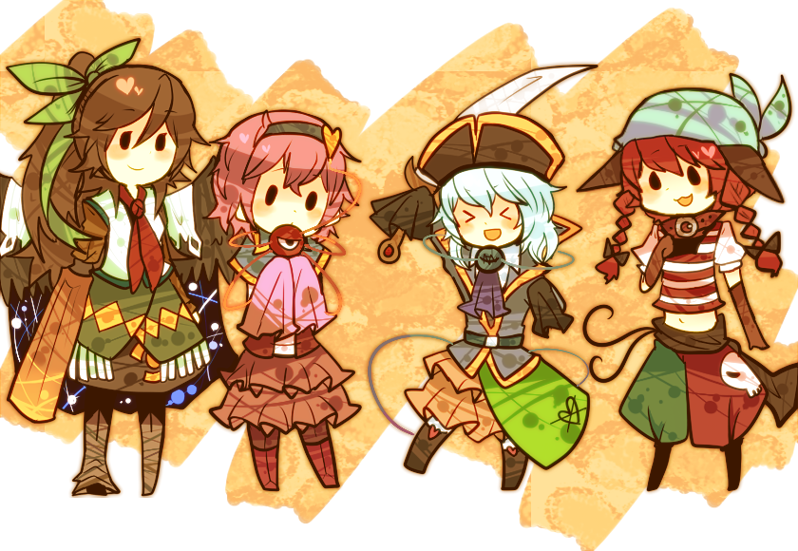animal_ears, bad_id, bandana, belt, cat_ears, costume, hat, kaenbyou_rin