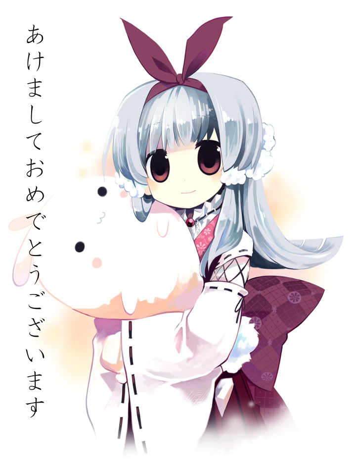 hair_bow, japanese_clothes, kimono, new_year, original, solo, yunoki_gao, yuzuki_gao