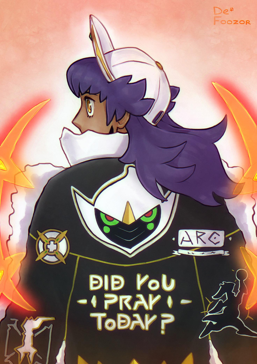 1boy, air_jordan, arceus, baseball_cap, cape, character_print, dark-skinned_male, dark_skin