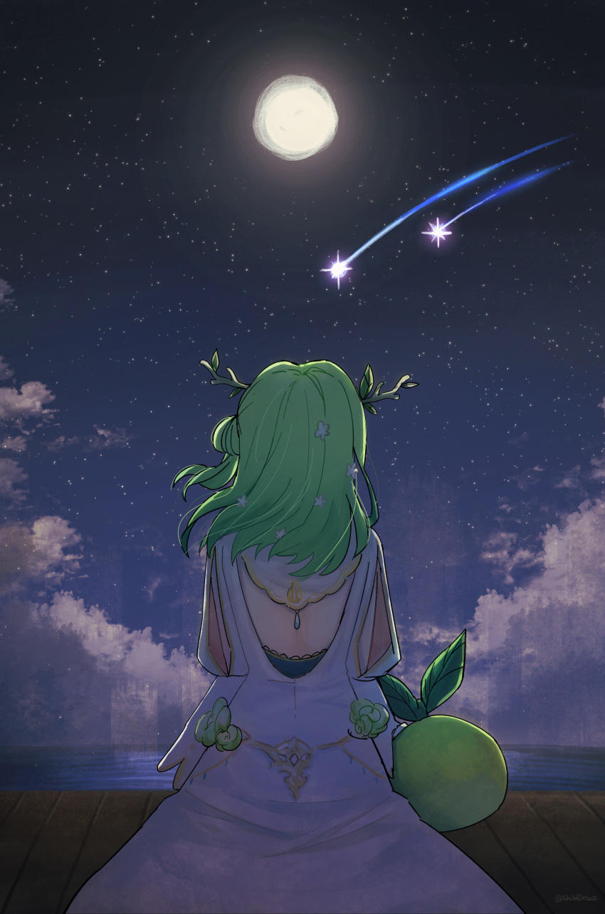 1girl, absurdres, antlers, arm_cutout, capelet, ceres_fauna, ceres_fauna_(1st_costume), cuddling