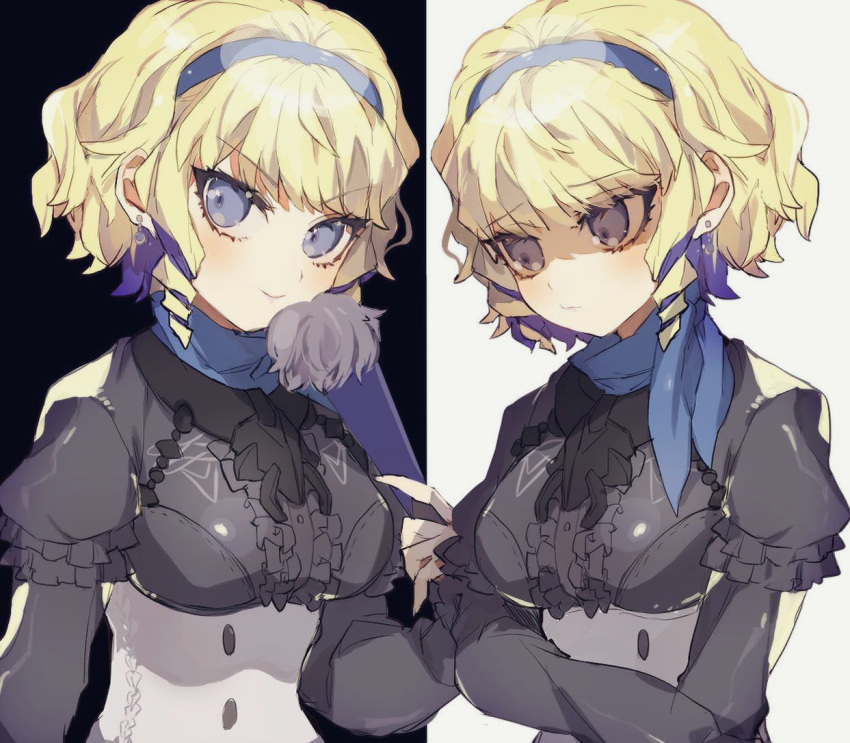 1girl, blonde_hair, colored_inner_hair, constance_von_nuvelle, drill_hair, drill_sidelocks, fire_emblem, fire_emblem:_three_houses