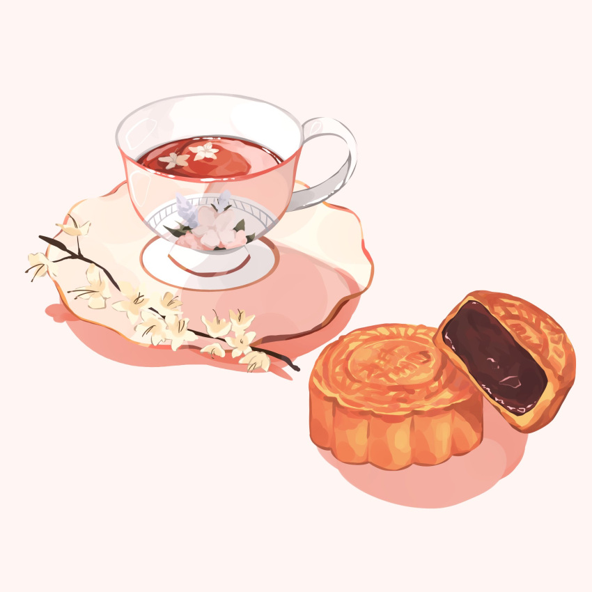 chocolate, commentary, cup, drink, english_commentary, flower, food, food_focus