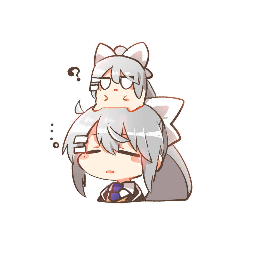 ..., 2girls, ?, black_jacket, blazer, blush_stickers, bow, brown_sweater