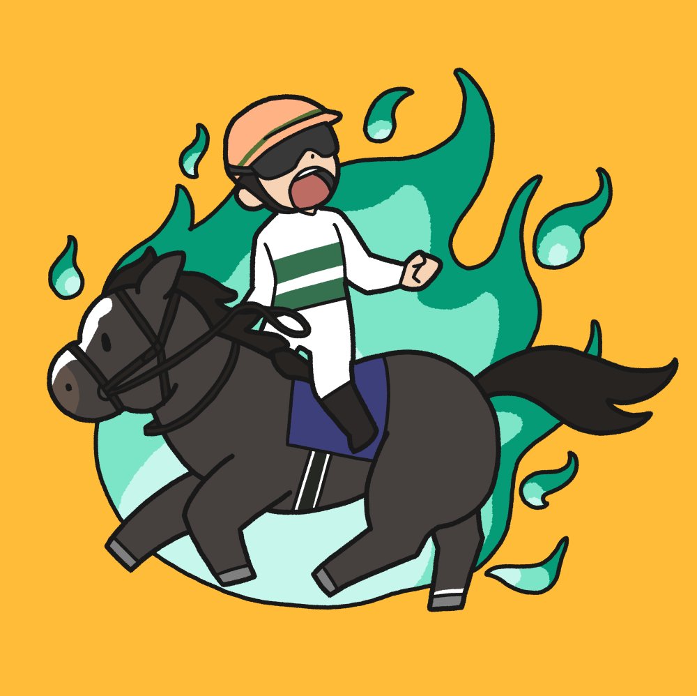 1boy, danno_taisei, from_side, helmet, horse, jockey, mile_championship, open_mouth