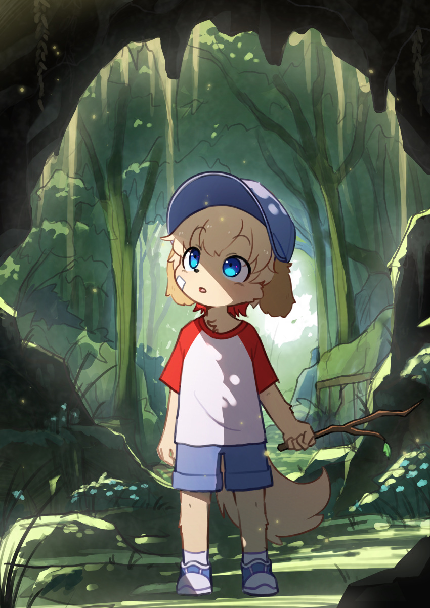 1boy, absurdres, animal_ears, bandaid, bandaid_on_cheek, bandaid_on_face, blonde_hair, blue_eyes