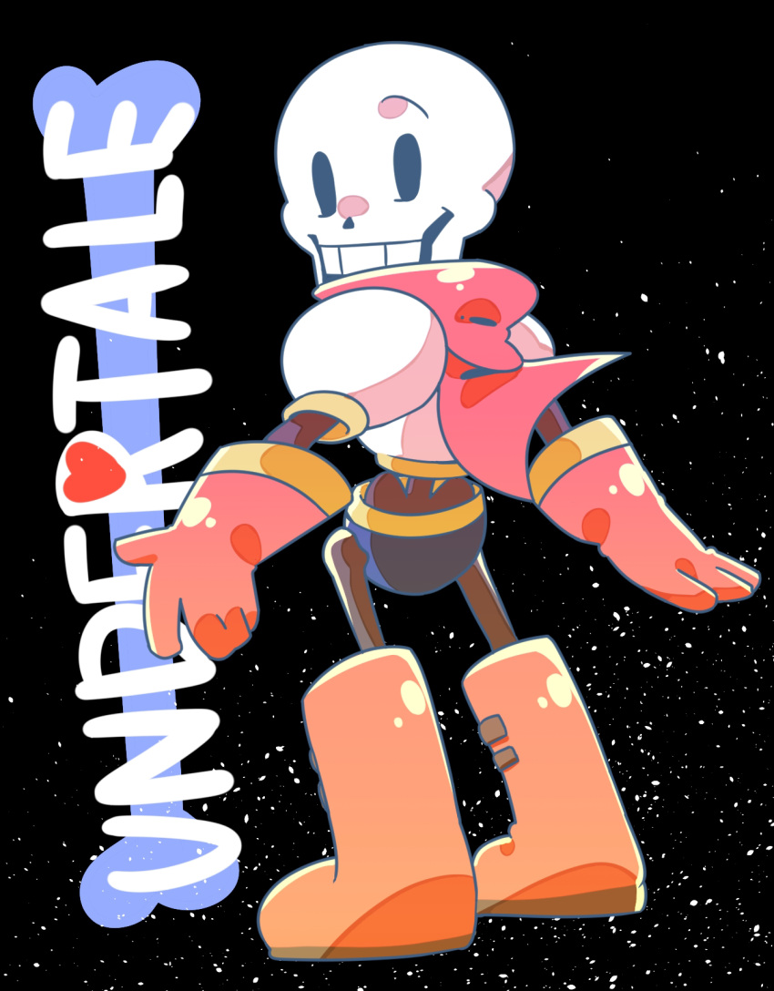 1boy, 2023, 2d, back, black_background, blue_shorts, boots, cape