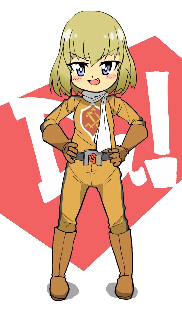 1girl, battle_fever_j, blonde_hair, blue_eyes, blush, cosplay, emblem, gloves