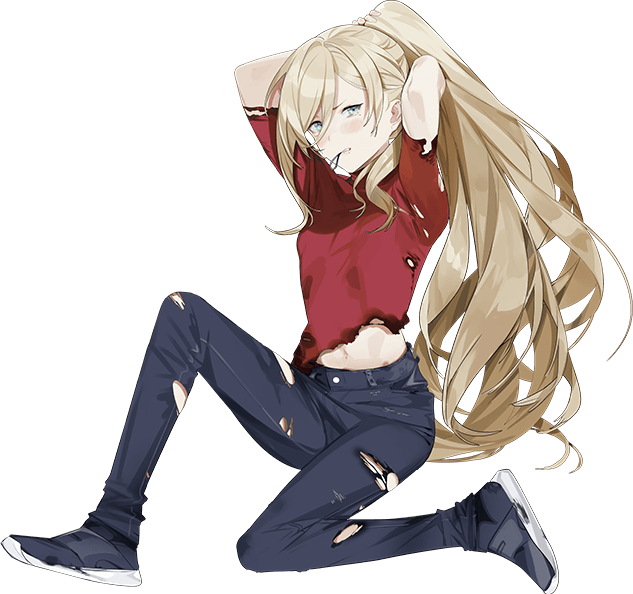 1girl, akira_(kadokawa), breasts, denim, full_body, jeans, kantai_collection, long_hair