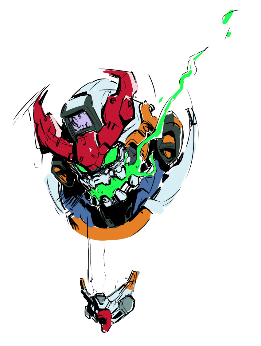 absurdres, glowing, gquuuuuux, green_eyes, gundam, gundam_gquuuuuux, highres, j_z