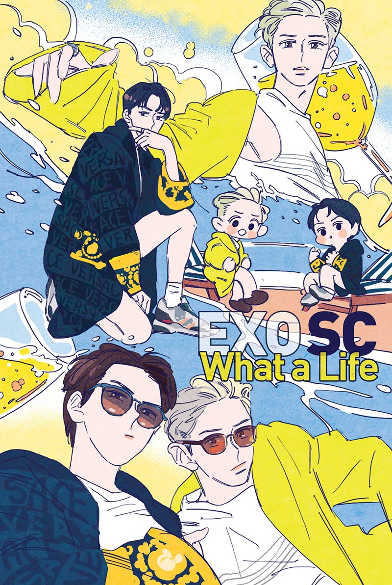 asian, black_hair, blonde_hair, chanyeol_(exo), exo, idol, k-pop, langmanpanda