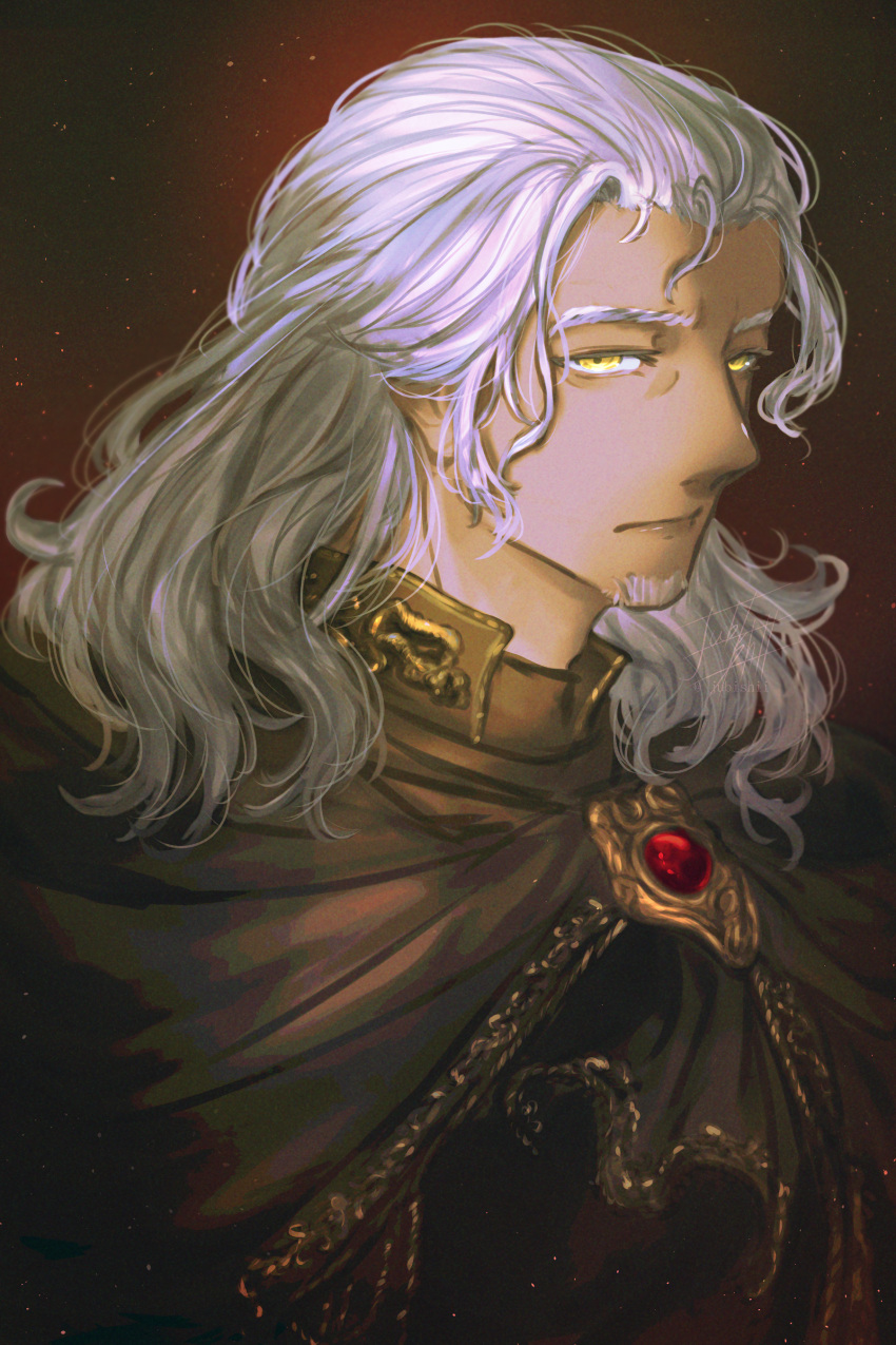 1boy, absurdres, closed_mouth, commentary, elden_ring, elden_ring:_shadow_of_the_erdtree, embers, english_commentary