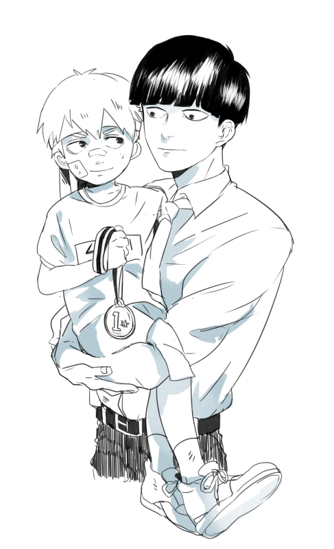 2boys, aged_down, aged_up, ankle_socks, bandaid, bandaid_on_cheek, bandaid_on_face, bare_arms