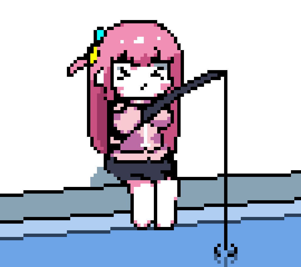 >_<, 1girl, animated, animated_gif, blue_eyes, bocchi_the_rock!, closed_eyes, cube_hair_ornament