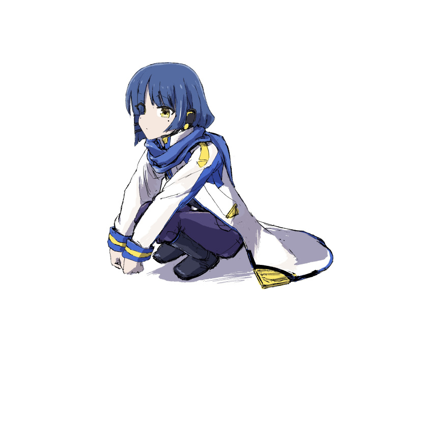 1girl, blue_hair, bocchi_the_rock!, cosplay, giraffe_(user_oma0720), hair_ornament, highres, kaito