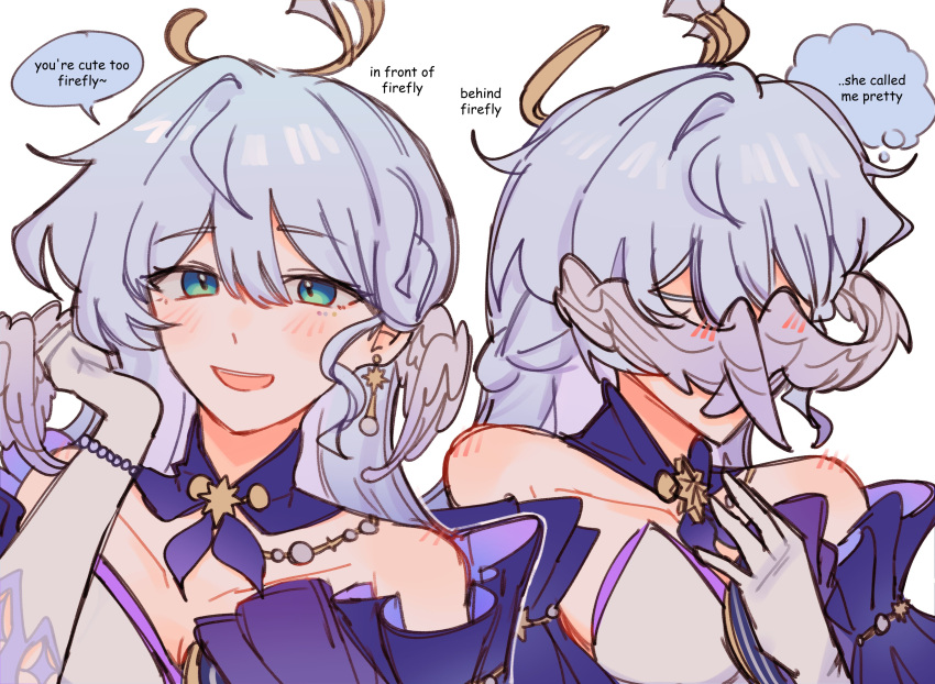 1girl, absurdres, aqua_eyes, bare_shoulders, blue_hair, blush, bracelet, braid