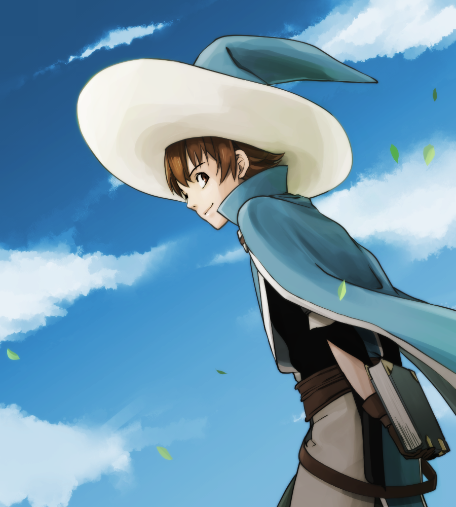 1boy, book, brown_hair, dentalrecal, fire_emblem, fire_emblem_awakening, floating_cape, gloves