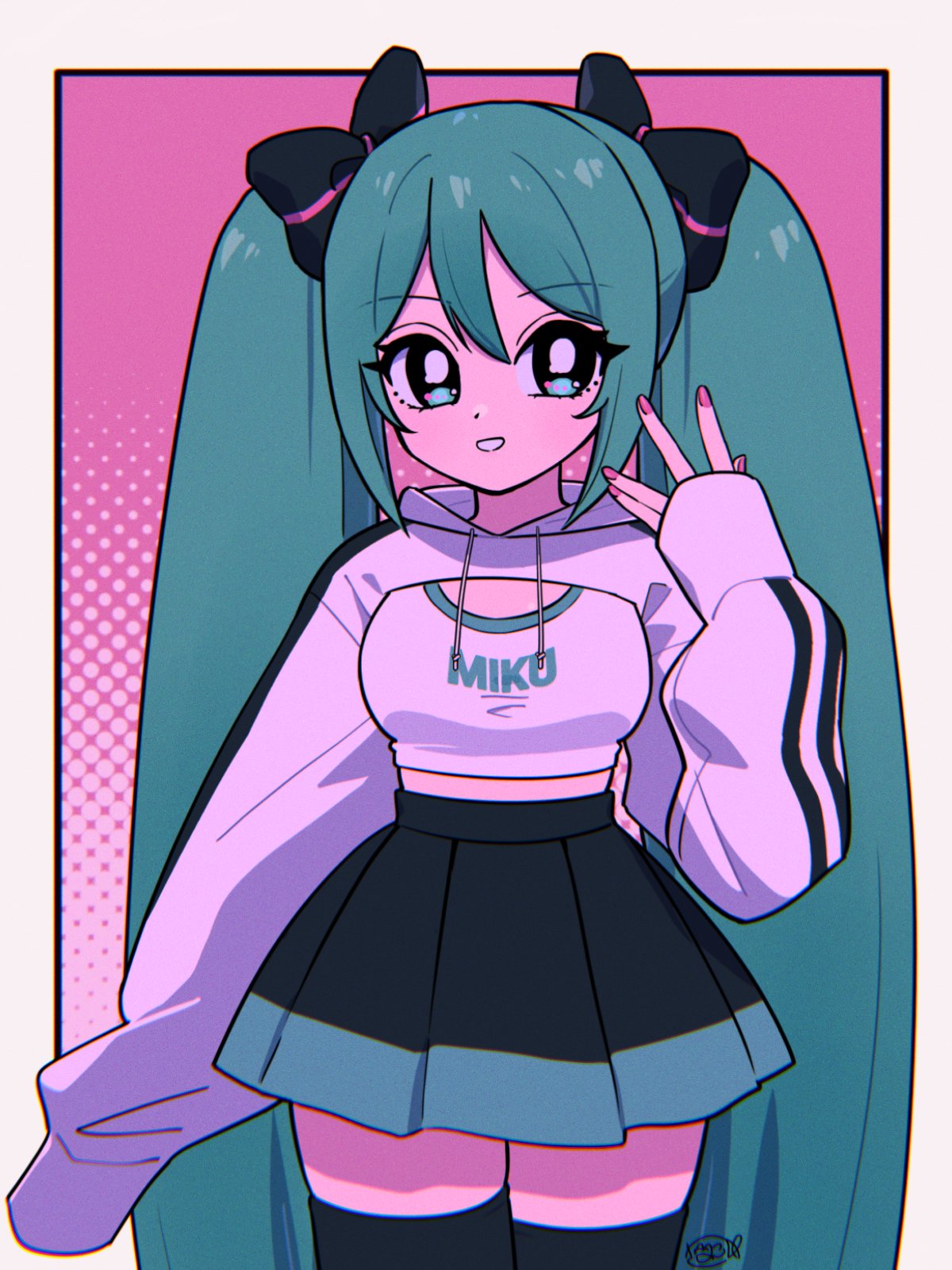 1girl, alternate_costume, aqua_eyes, aqua_hair, blue_eyes, blue_hair, detached_sleeves, hair_between_eyes