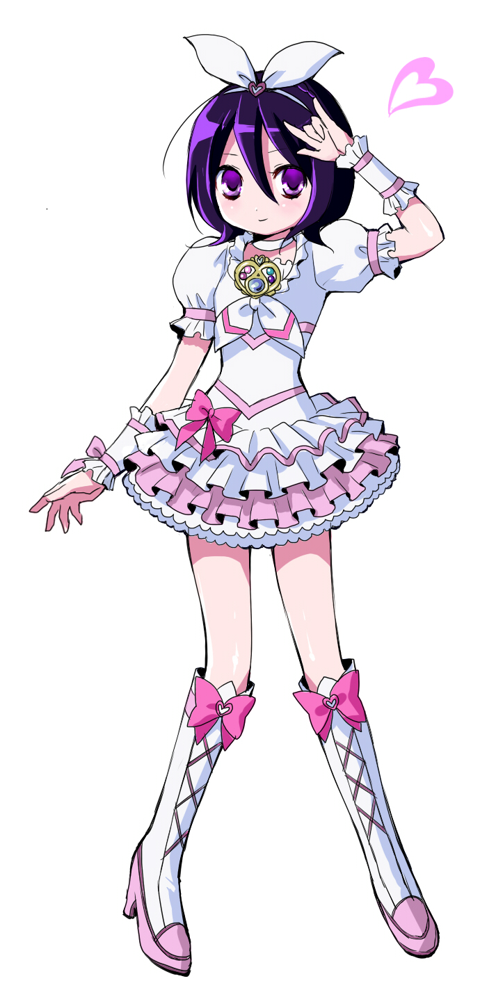 bleach, boots, brooch, cosplay, cure_rhythm, cure_rhythm_(cosplay), cure_rhytm_(cosplay), dress