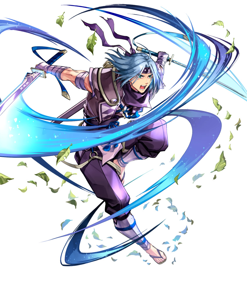 1boy, blue_hair, dual_wielding, fingerless_gloves, fire_emblem, fire_emblem:_radiant_dawn, fire_emblem_heroes, full_body