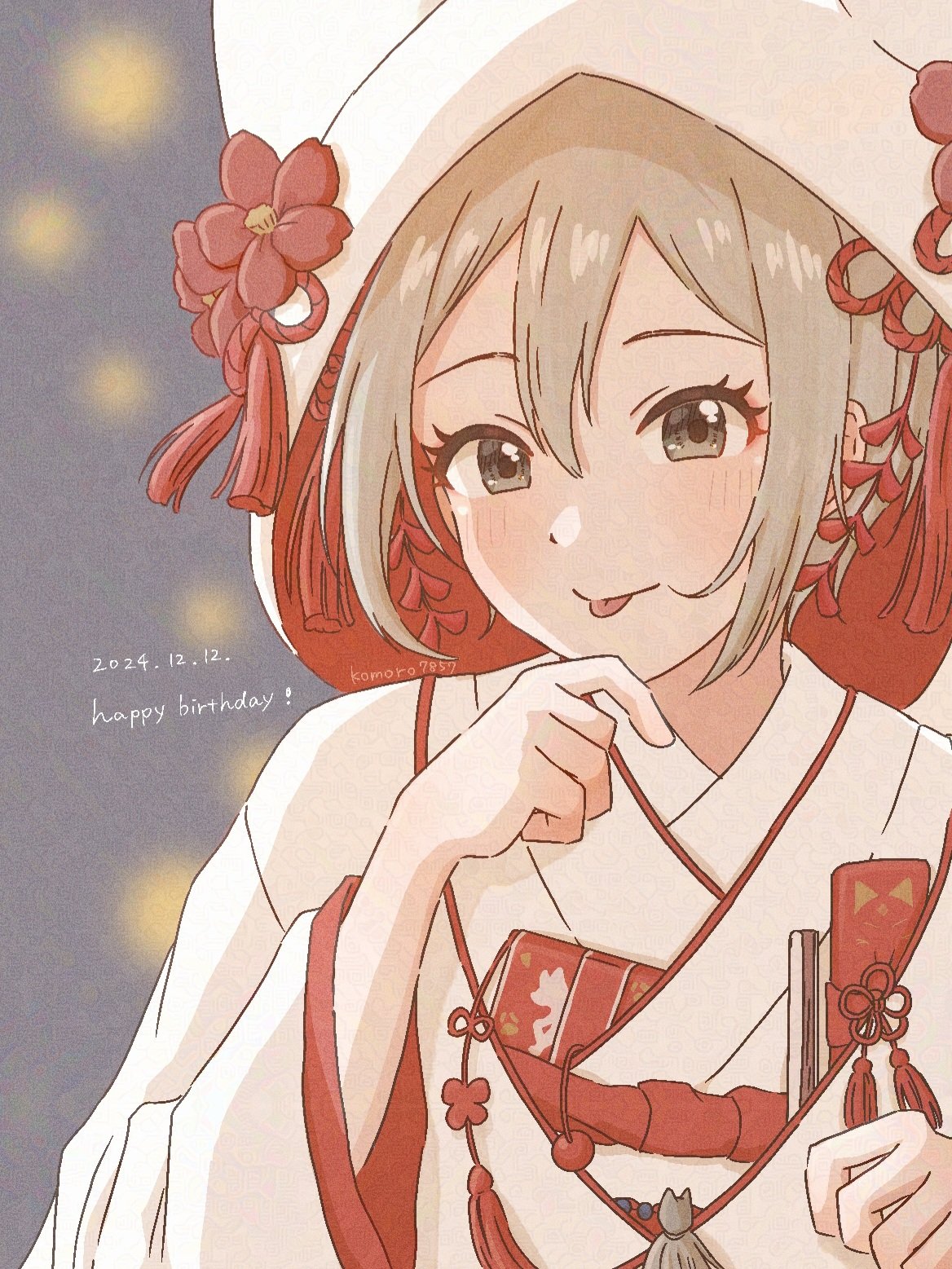 1girl, artist_name, birthday, black_eyes, blush, closed_mouth, commentary_request, dated