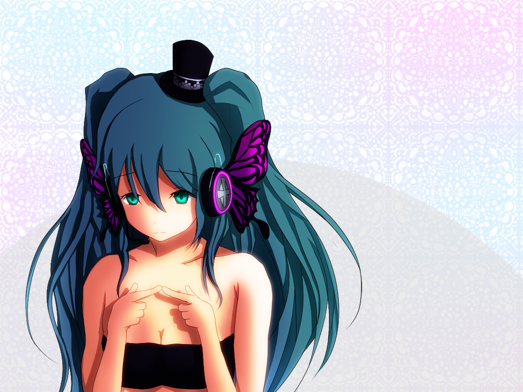 hatsune_miku, magnet_(vocaloid), mini_hat, tagme, vocaloid, za09az