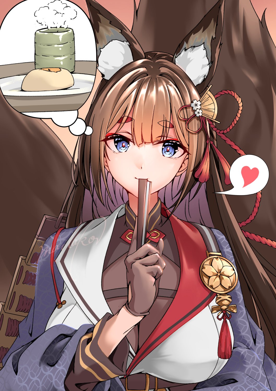 1girl, amagi_(aircraft_carrier)_(azur_lane), amagi_(azur_lane), amagi_(cv)_(azur_lane), animal_ear_fluff, animal_ears, azur_lane, blue_eyes