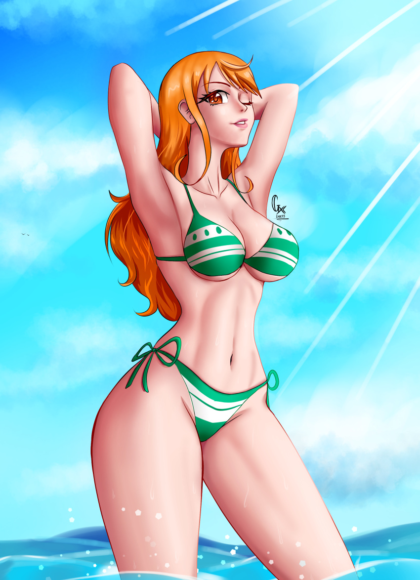 1girl, absurdres, artist_name, bath, breasts, closed_mouth, highres, large_breasts