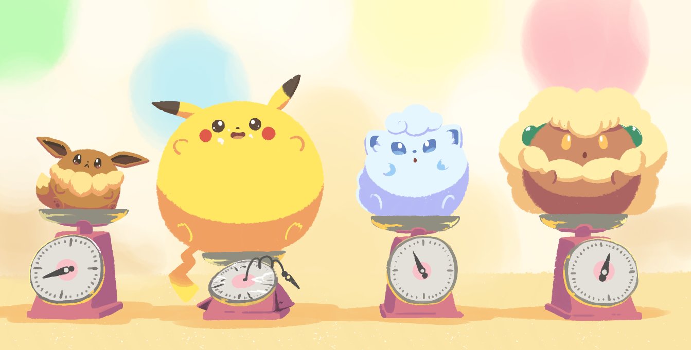 :<, :d, :o, alolan_vulpix, aquabluu, blue_eyes, blurry, blurry_background