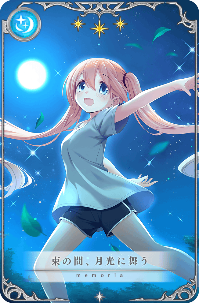 1girl, artist_request, bare_arms, bare_legs, black_shorts, blue_eyes, blue_outline, card_(medium)