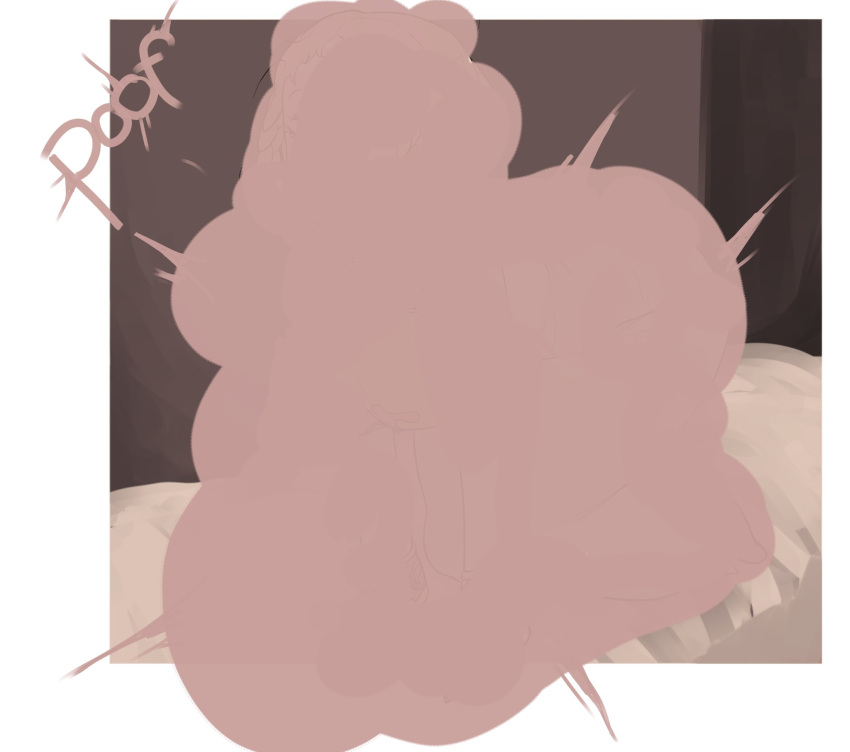 1girl, brown_theme, commentary, elden_ring, english_commentary, highres, rya_(elden_ring), smoke