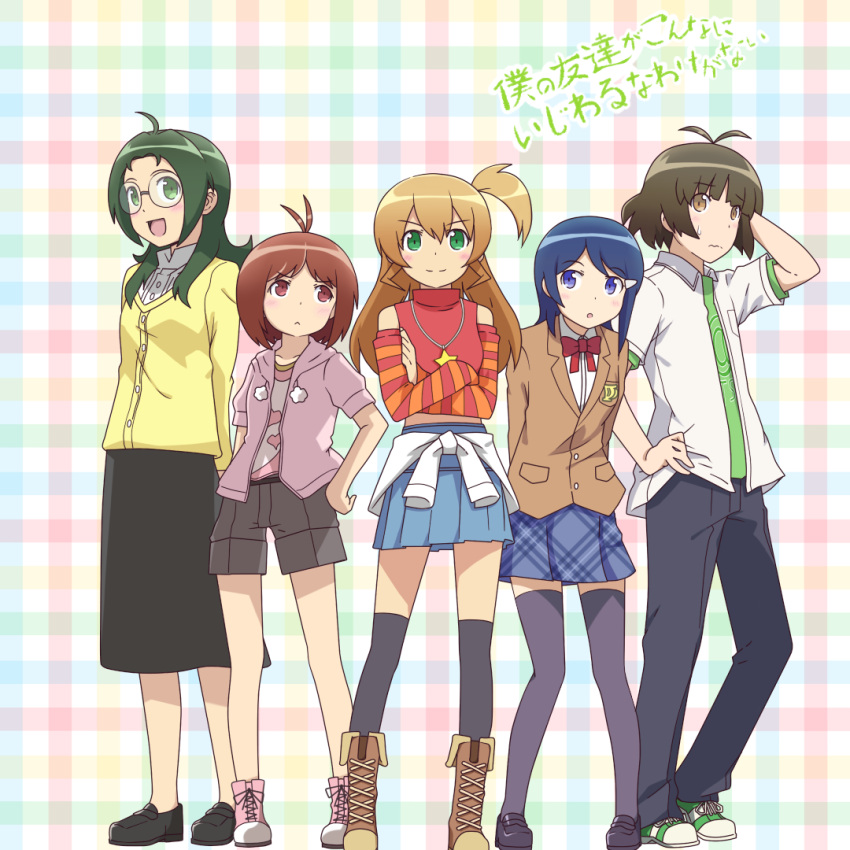 bad_id, can't_be_this_cute, crossed_arms, hand_in_hair, hidaka_ai, idolmaster, idolmaster_dearly_stars, mizutani_eri