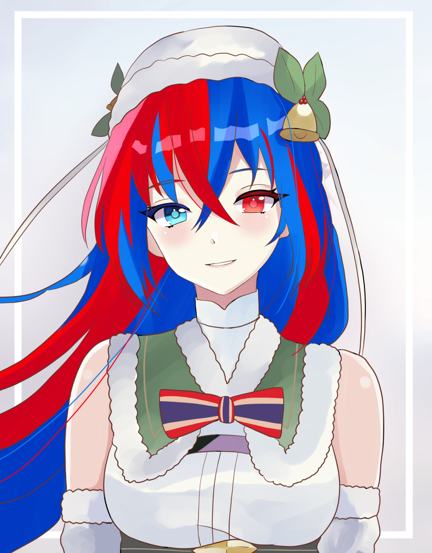 1girl, absurdres, alear_(female)_(fire_emblem), alear_(female)_(gifted_dragons)_(fire_emblem), alear_(fire_emblem), blue_eyes, blue_hair, crossed_bangs