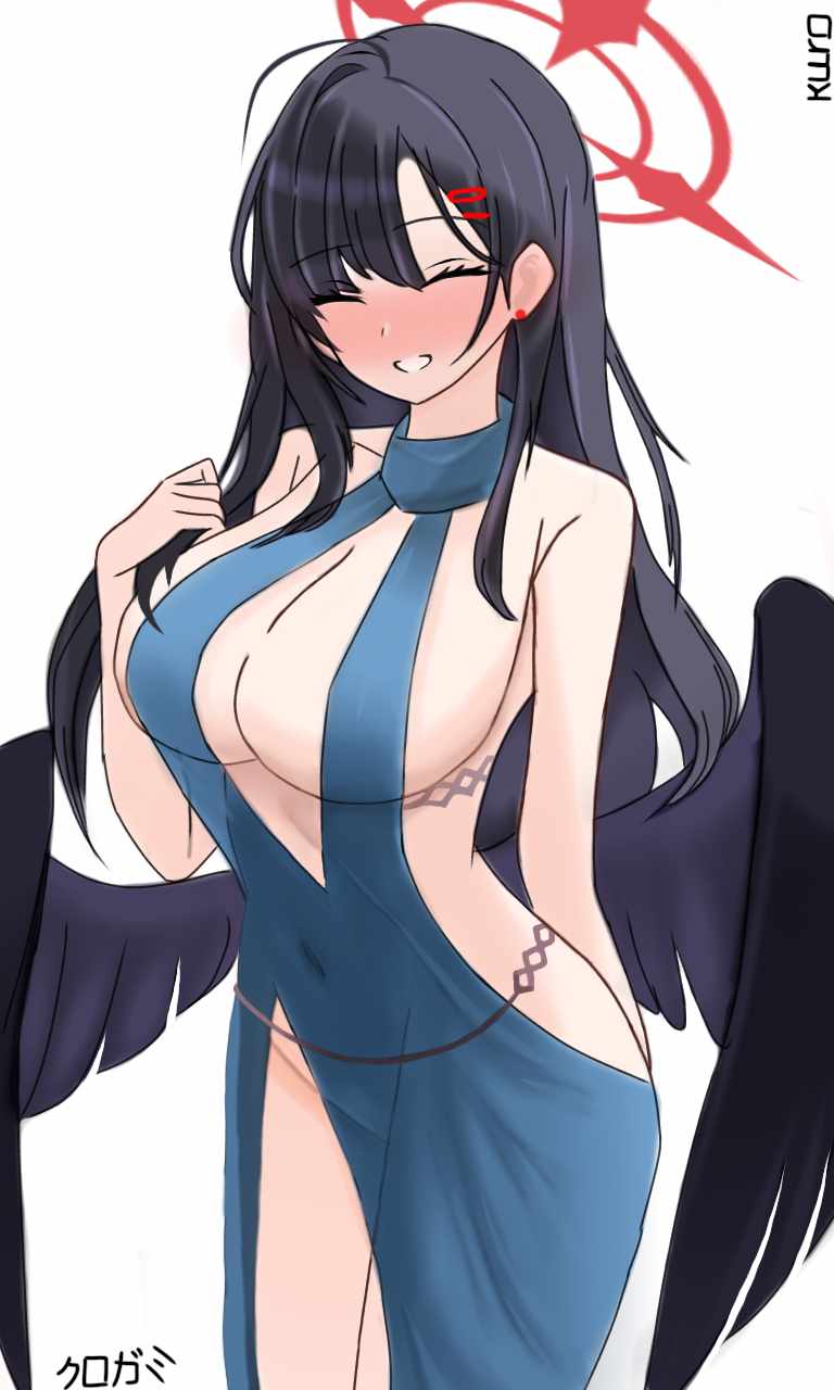 highres, kurogami_fuyuki, simple_background, tagme, white_background