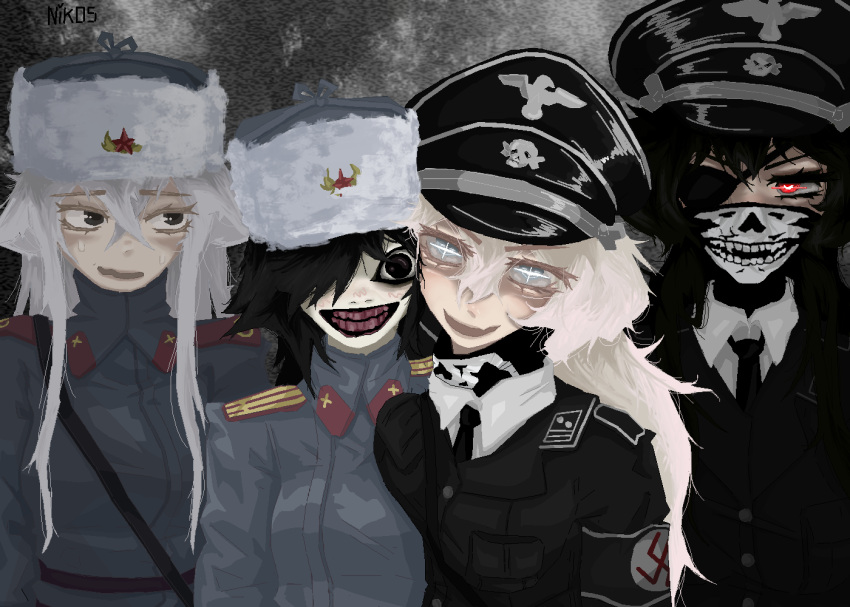 cross, german_clothes, german_text, germany, hat, iron_cross, mature_female, military