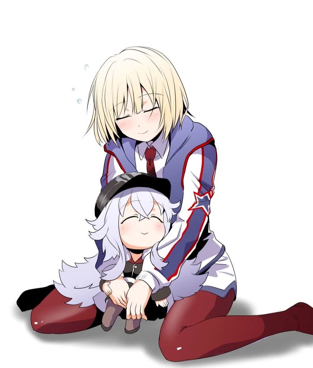 azur_lane, bataan_(azur_lane), long_hair, multiple_girls, short_hair, sleeping, zeppelin-chan_(azur_lane), zeppy_(azur_lane)