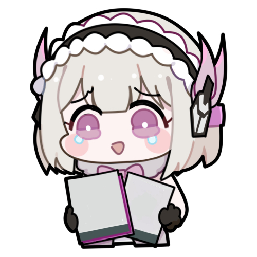1girl, black_gloves, bright_pupils, chibi, chibi_only, chinese_commentary, commentary_request, euyueuy, gloves, hair_ornament, holding, holding_photo, liv:_lux_(pgr), liv_(pgr), looking_at_object, lowres, maid_headdress, photo_(object), pink_eyes, punishing:_gray_raven, short_hair, simple_background, solo, tearing_up, upper_body, white_background, white_hair, white_pupils
