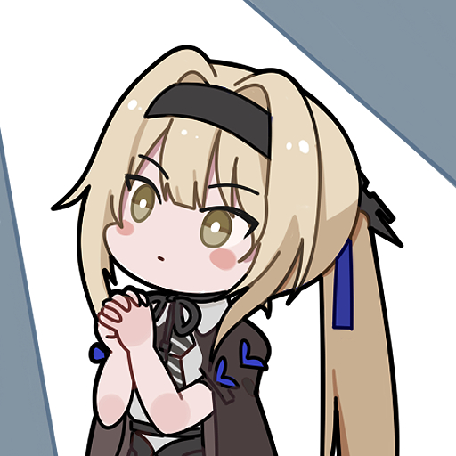 1girl, bianca:_veritas_(pgr), bianca_(pgr), black_hairband, black_ribbon, blonde_hair, bright_pupils, chibi