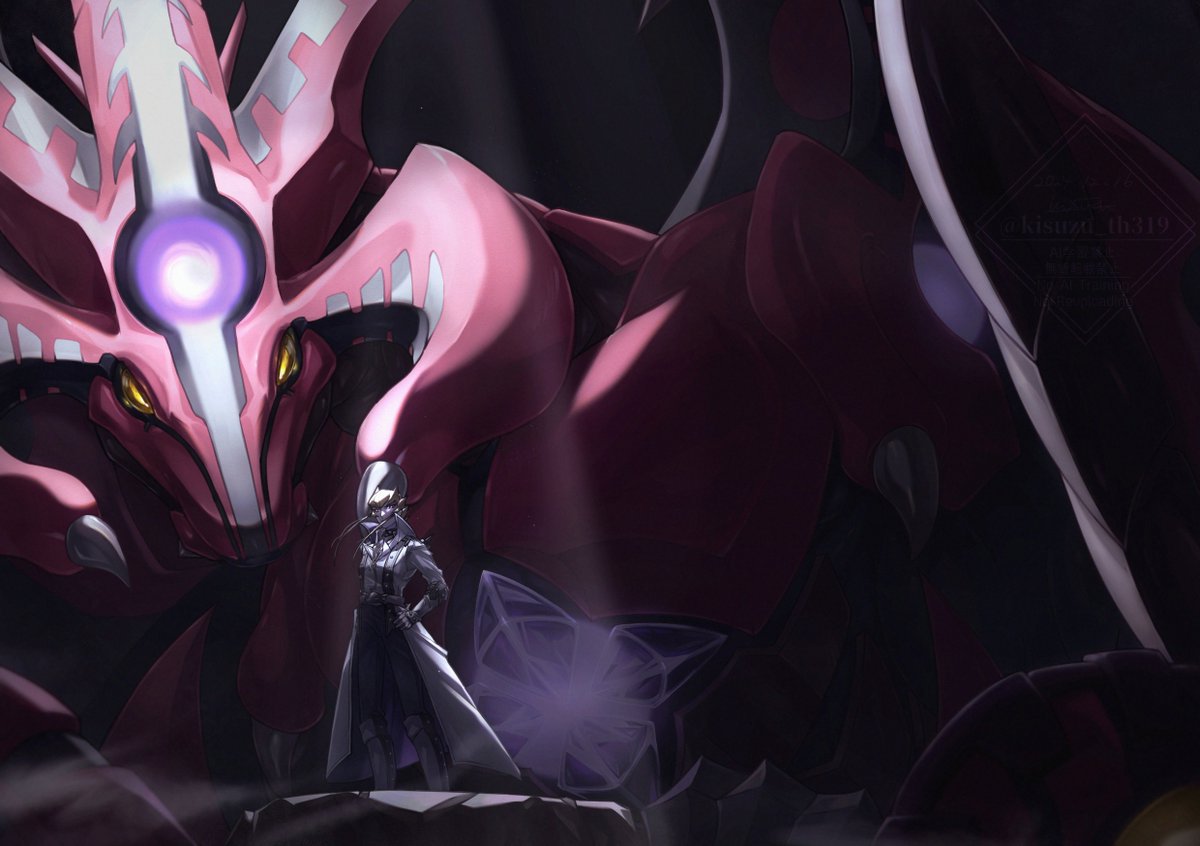 1boy, blonde_hair, coat, dragon, duel_monster, jack_atlas, kisuzu_th319, light_rays, male_focus, red_nova_dragon, spiky_hair, standing, watermark, white_coat, yu-gi-oh!, yu-gi-oh!_5d's