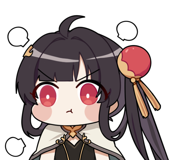 1girl, :t, ahoge, black_hair, black_shirt, bright_pupils, chibi, chibi_only