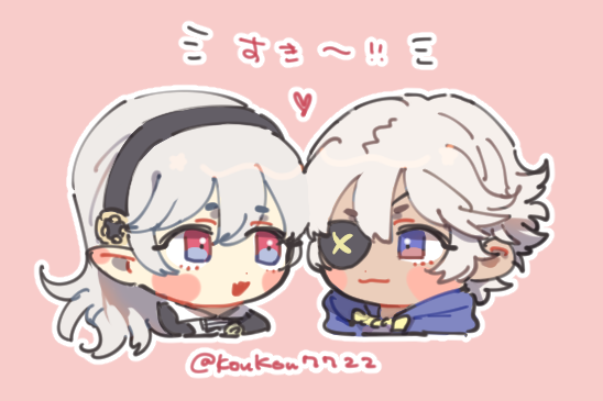 1boy, 1girl, black_hairband, blue_eyes, corrin_(female)_(fire_emblem), corrin_(fire_emblem), eyepatch, fire_emblem