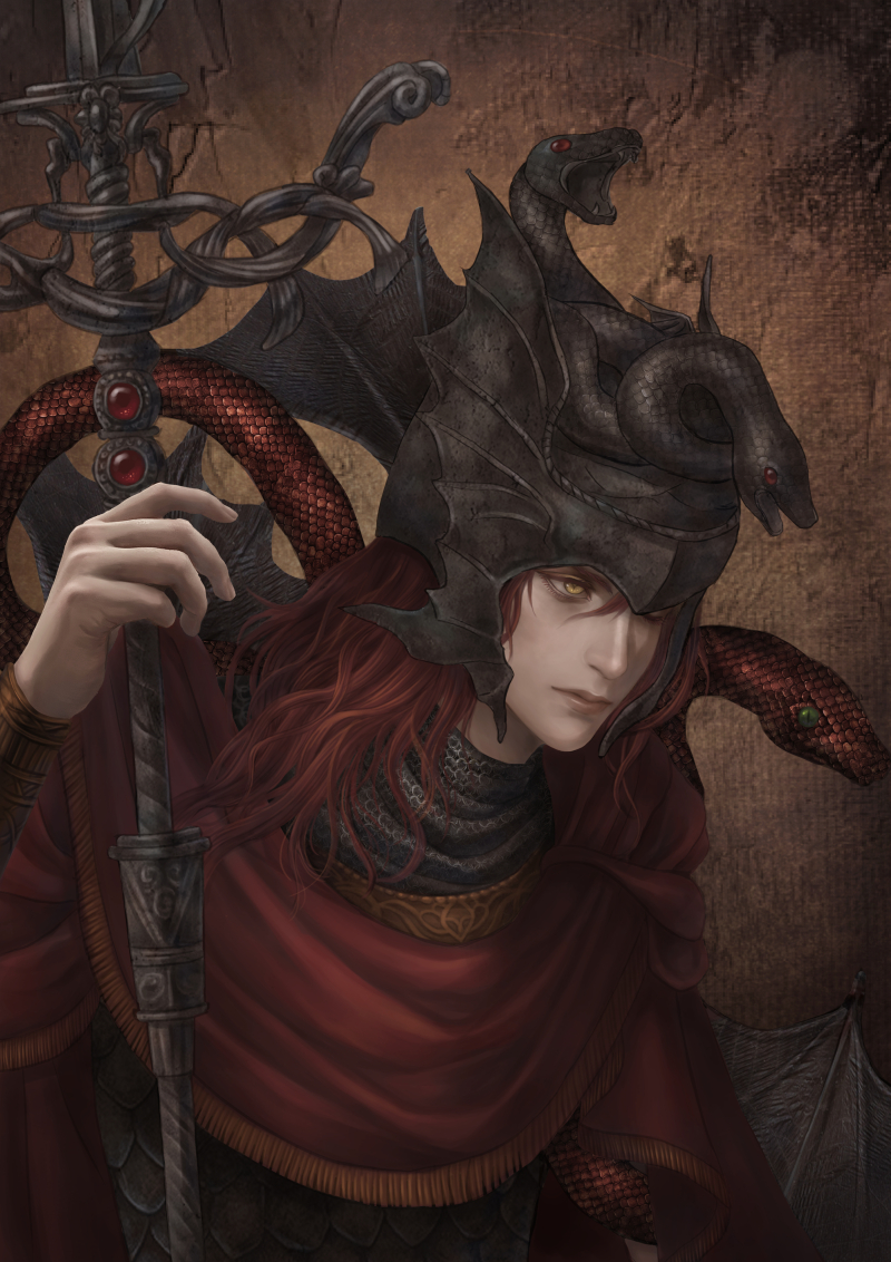 1boy, animal, arm_up, armor, bat_wings, chainmail, closed_mouth, commentary