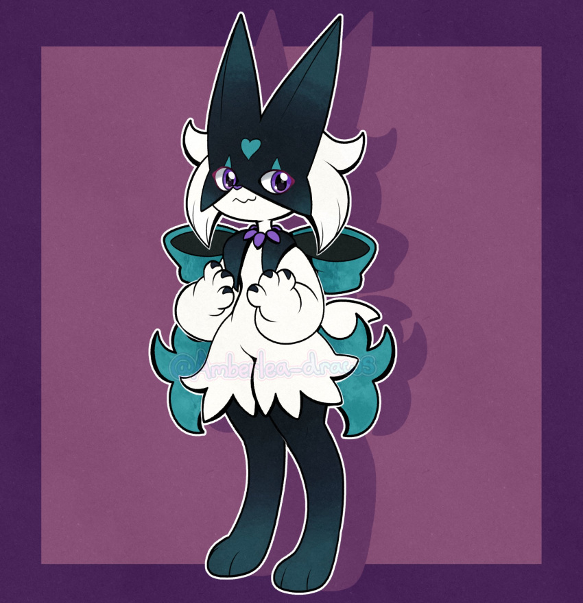 1other, alternate_color, amberlea, animal_hands, animal_nose, border, bow, claws