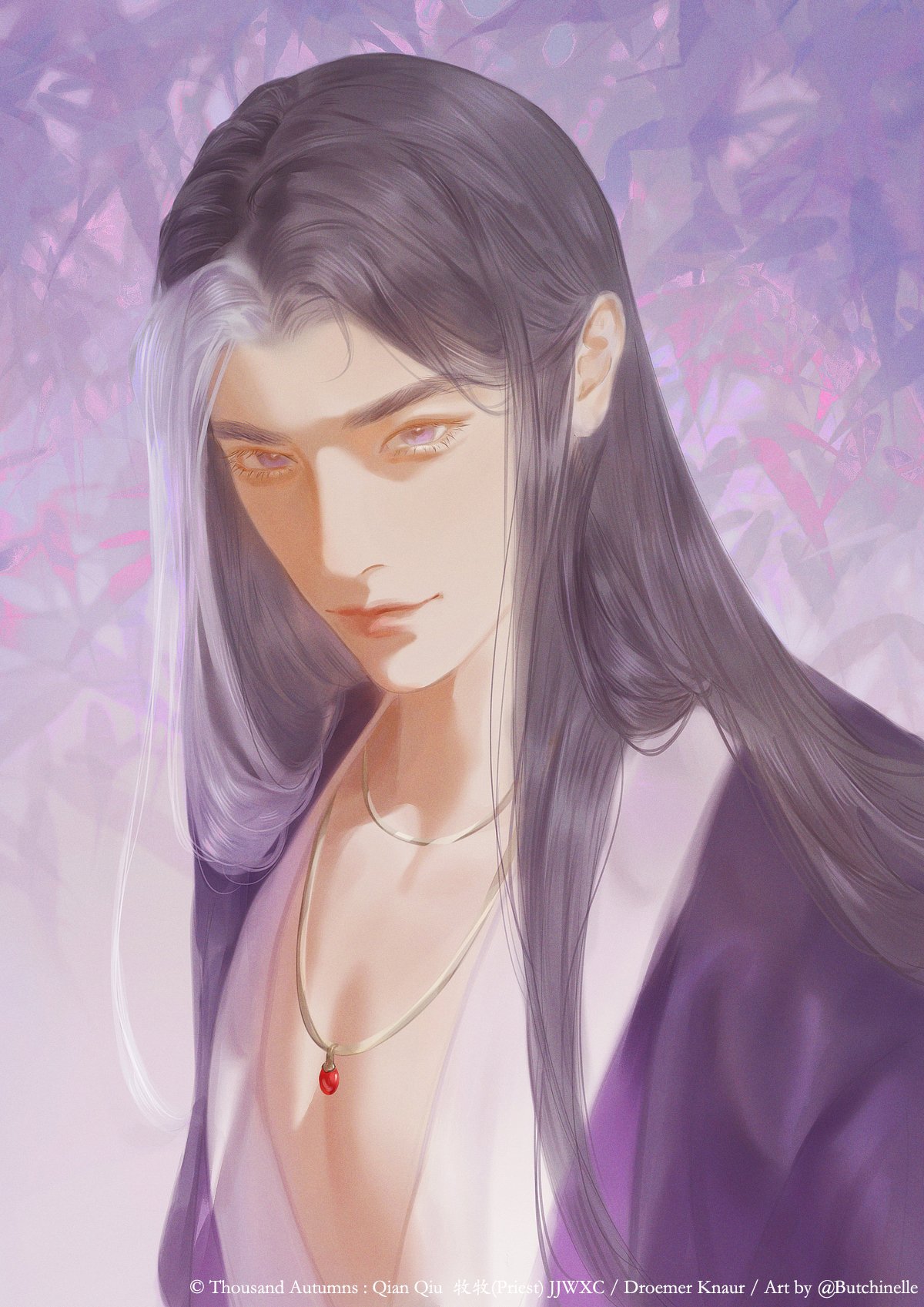 1boy, artist_name, black_hair, butchinelle, copyright_name, english_commentary, highres, jewelry