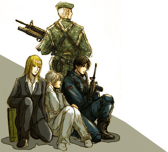army, death_note, gevanni, hal_lidner, near, rester, rifle