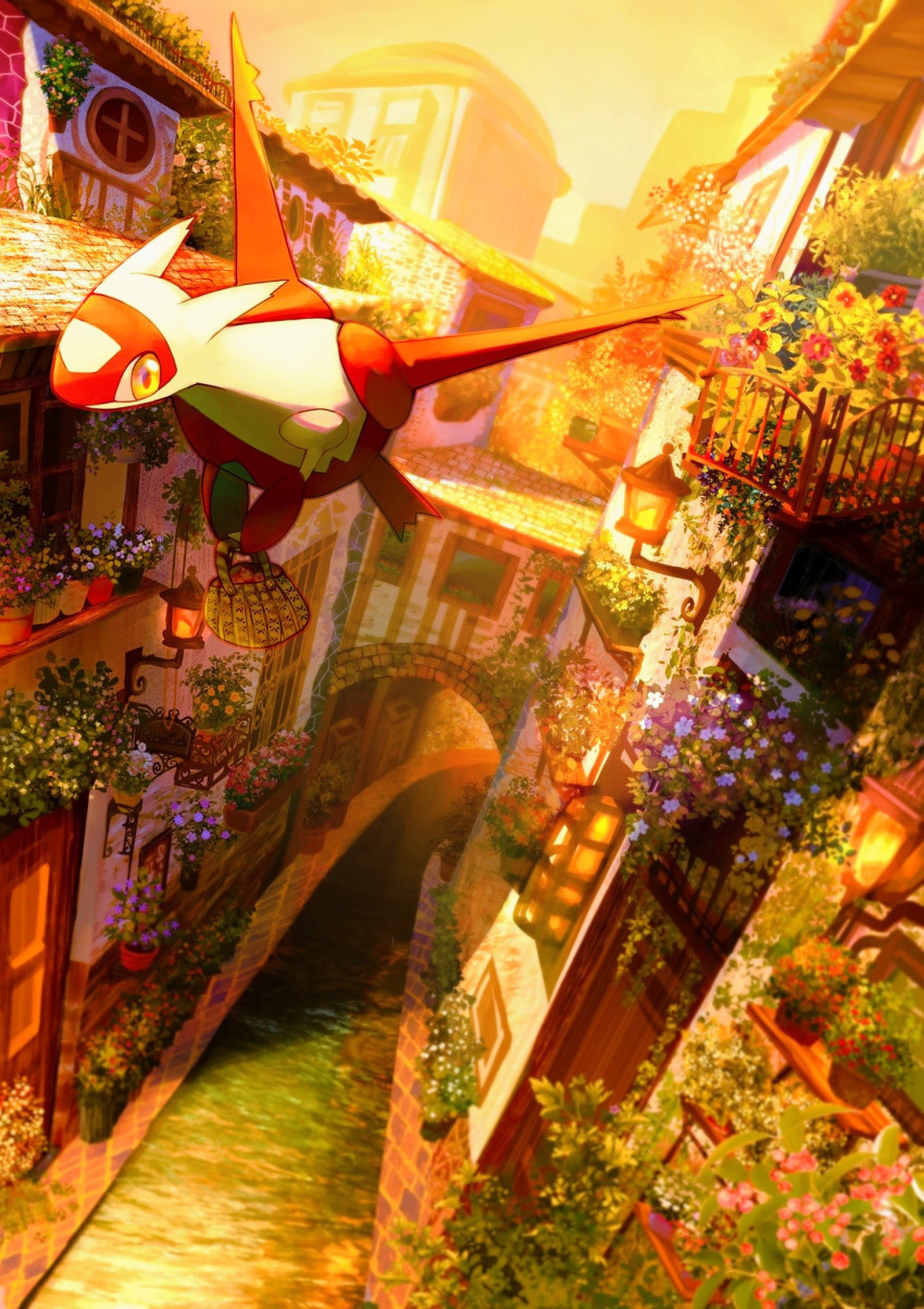 alto_mare, arch, building, canal, commentary_request, day, flower, flying