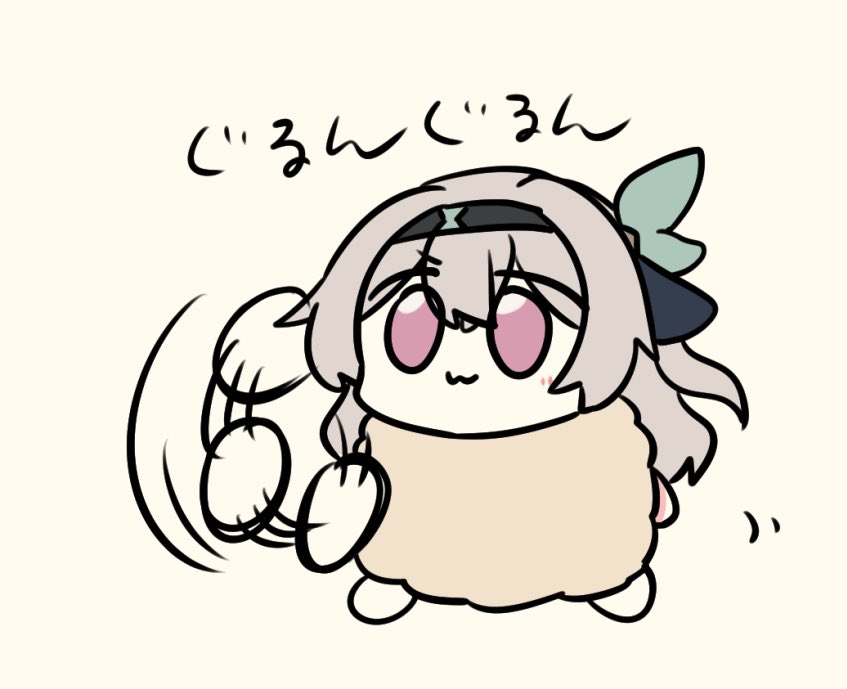 animal_hands, black_hairband, firefly_(honkai:_star_rail), grey_hair, hair_between_eyes, hair_ornament, hairband, honkai:_star_rail