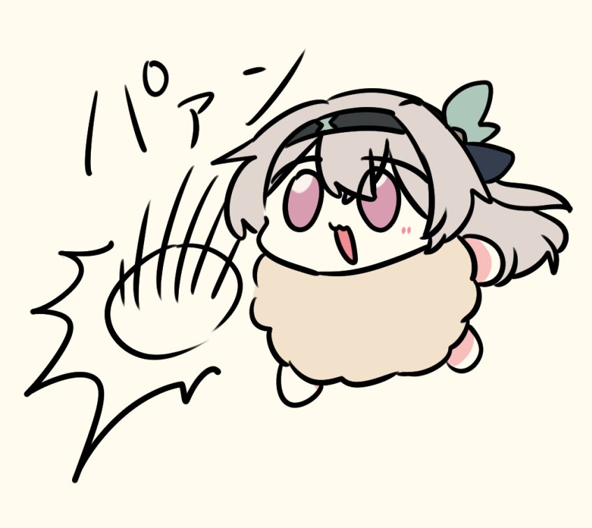 animal_hands, black_hairband, firefly_(honkai:_star_rail), grey_hair, hair_between_eyes, hair_ornament, hairband, honkai:_star_rail