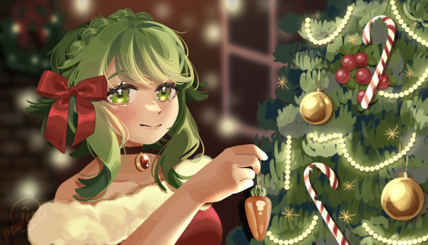 1girl, black_choker, blurry, blurry_background, blush, braid, candy, candy_cane
