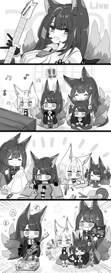 akagi-chan_(azur_lane), akagi_(azur_lane), akagi_(muse)_(azur_lane), amagi_(azur_lane), animal_ears, azur_lane, fox_ears, fox_tail
