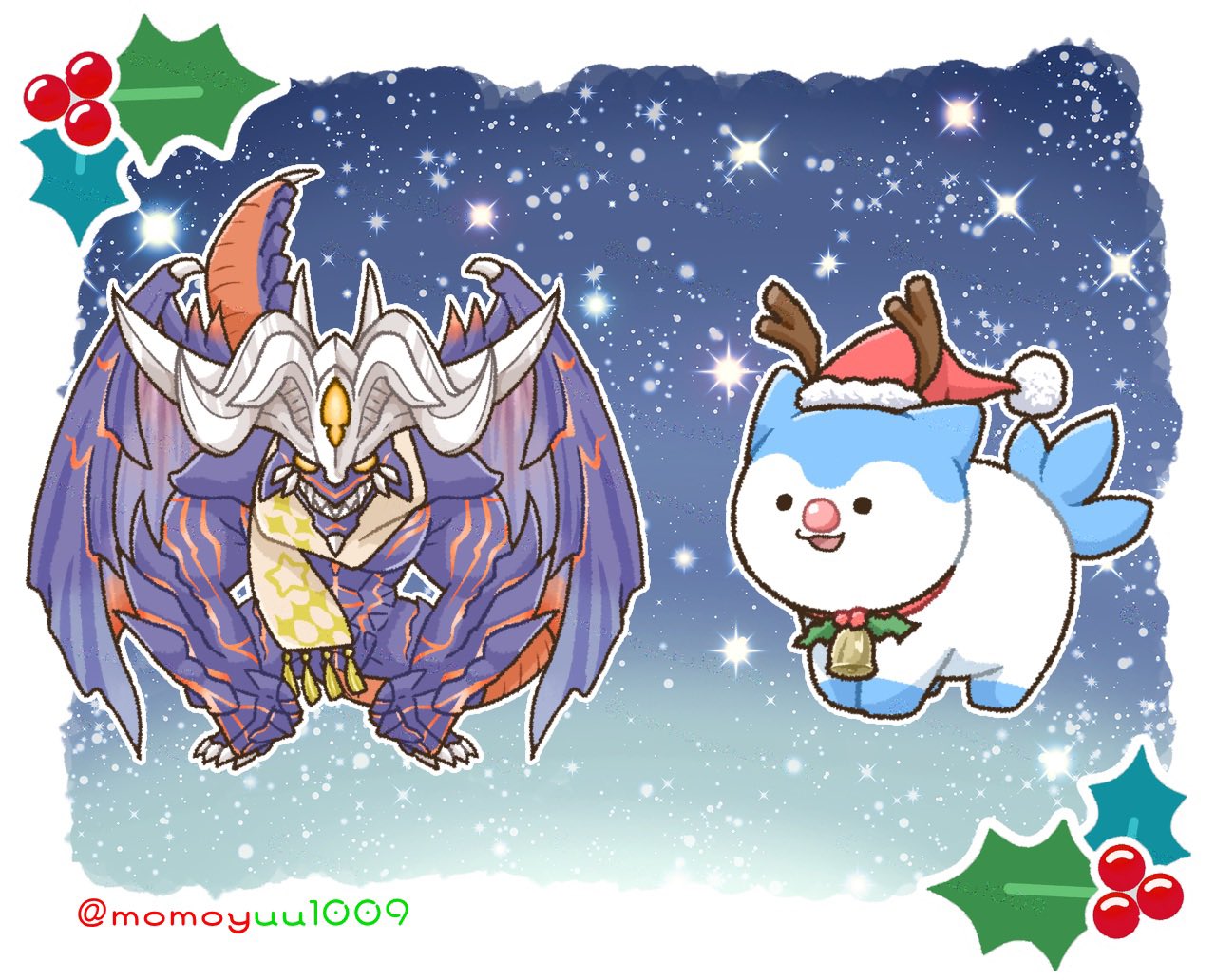 1boy, 1other, animal_ears, antlers, chibi, closed_mouth, commentary_request, cosplay
